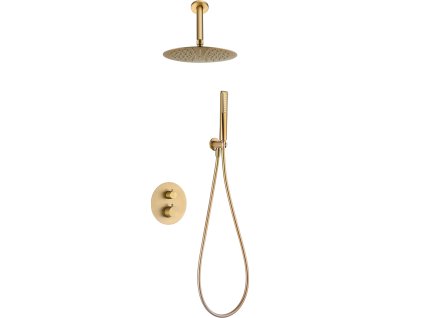imex salerno termostaticky sprchovy podomitkovy set kartacovane zlato