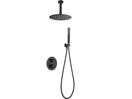 imex salerno termostaticky sprchovy podomitkovy set cerna matna