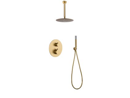 imex tivoli termostaticky sprchovy podomitkovy set kartacovane zlato