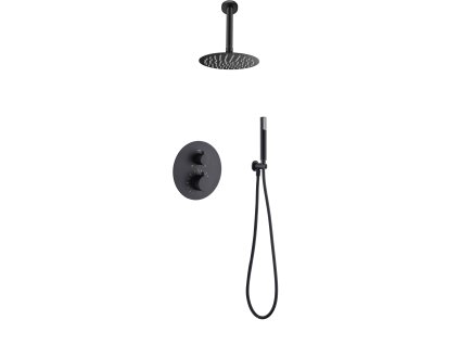 imex tivoli termostaticky sprchovy podomitkovy set cerna matna