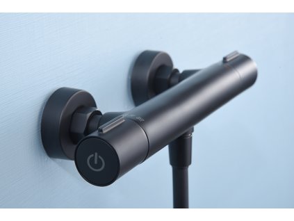 imex eco kent termostaticka sprchova baterie set hadice drzak rucni sprcha cerna matna