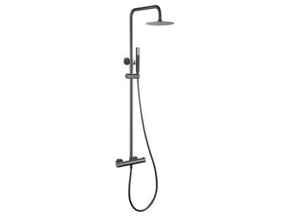 imex genova termostaticky dualni sprchovy system black gun metal