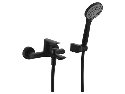 imex ural vanova baterie set hadice drzak rucni sprcha cerna matna