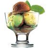 2418 2 sklenice na pohar zmrzlinu sada 3ks