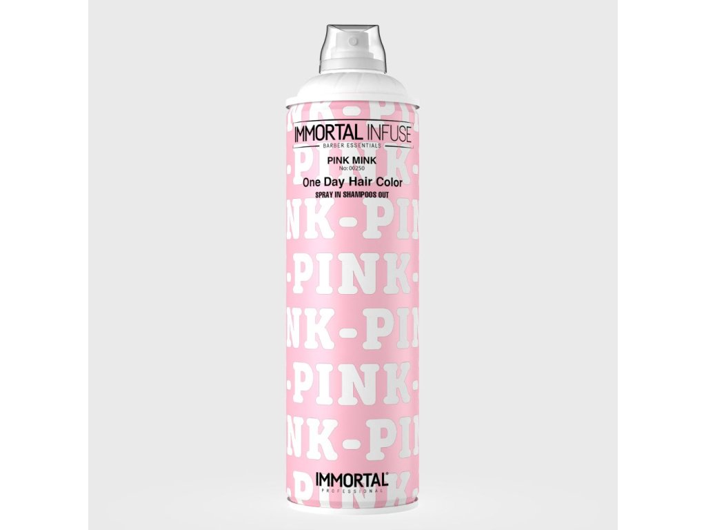 Immortal NYC Infuse One Day Hair Color Pink Mink barevný sprej na vlasy růžová 200 ml