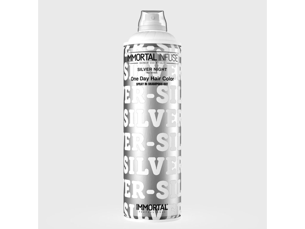 Immortal NYC Infuse One Day Hair Color Silver Night barevný sprej na vlasy stříbrná 200 ml