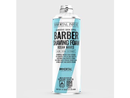 immortal infuse barber shaving foam ocean waves pena na holeni 500ml