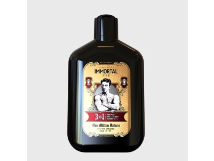 Immortal One Million Dollars 3in1 Shower Shampoo šampon na vlasy, kondicionér a sprchový gel 500 ml