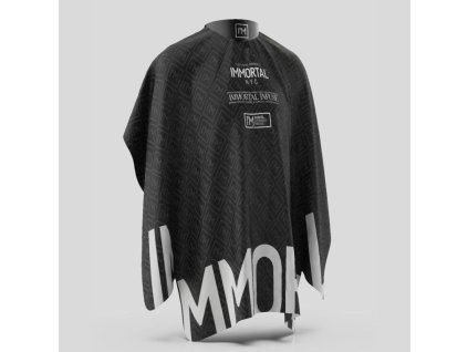Kadeřnická pláštěnka Immortal Barber Cape Black černá