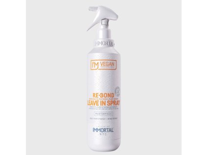 Obnovující a pučující bezoplachový sprej na vlasy Immortal VEGAN Re Bond Leave In Spray 250 ml