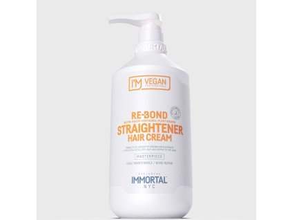 Krém na rovnání vlasů Immortal VEGAN Re Bond Hair Straightener Cream 1000 ml