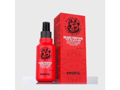 Immortal Beard King Beard Perfume The Bold Men hydratační a pečující parfém do vousů, bez alkoholu, s vůní Reserve 01 75 ml