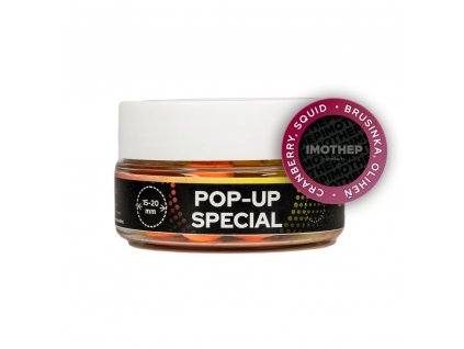 POP UP FLUO CHEOPS oliheň/brusinka 15mm 50g