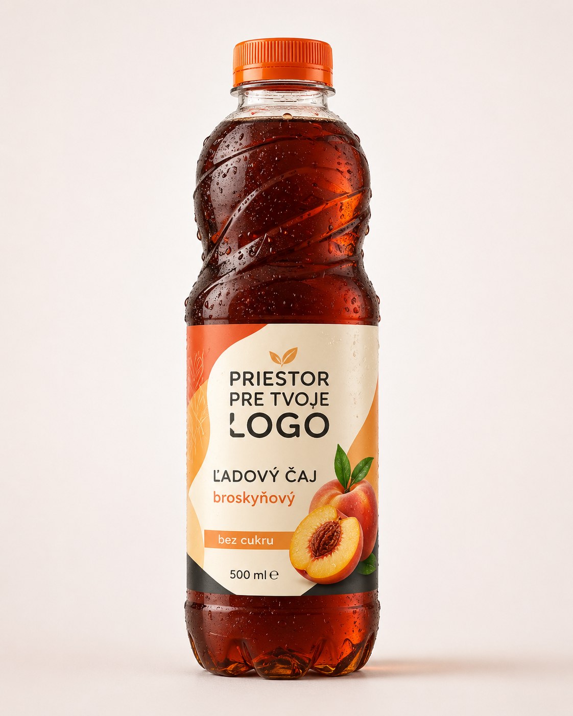 PET fľaša privátna značka ľadový čaj broskyňový bez cukru