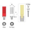 Meta G UCLA Abutment Narrow