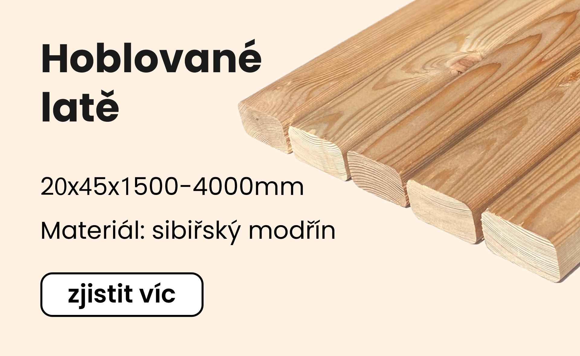 Hranoly a latě – Sibiřský modřín