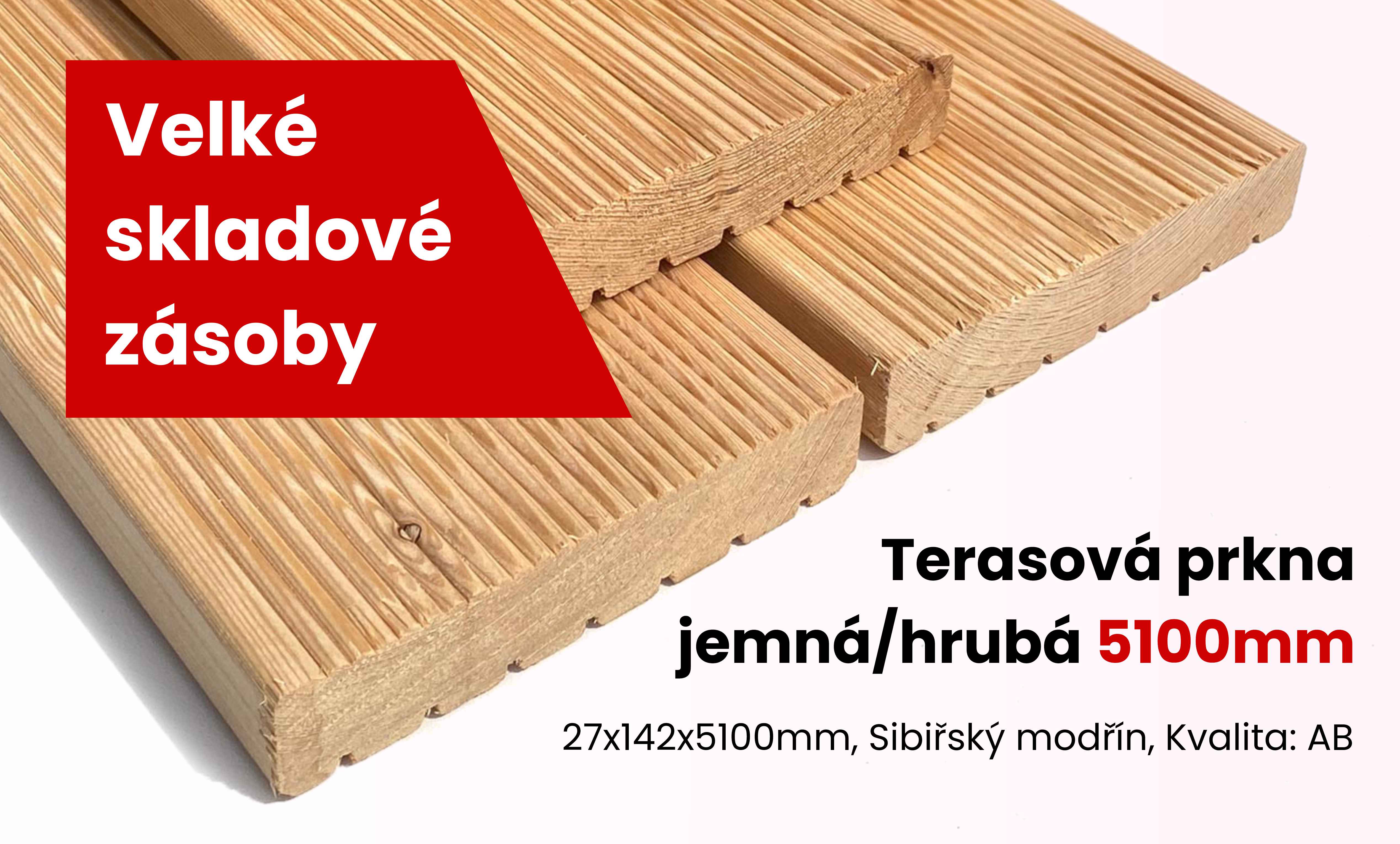 Terasová prkna jemná/hrubá