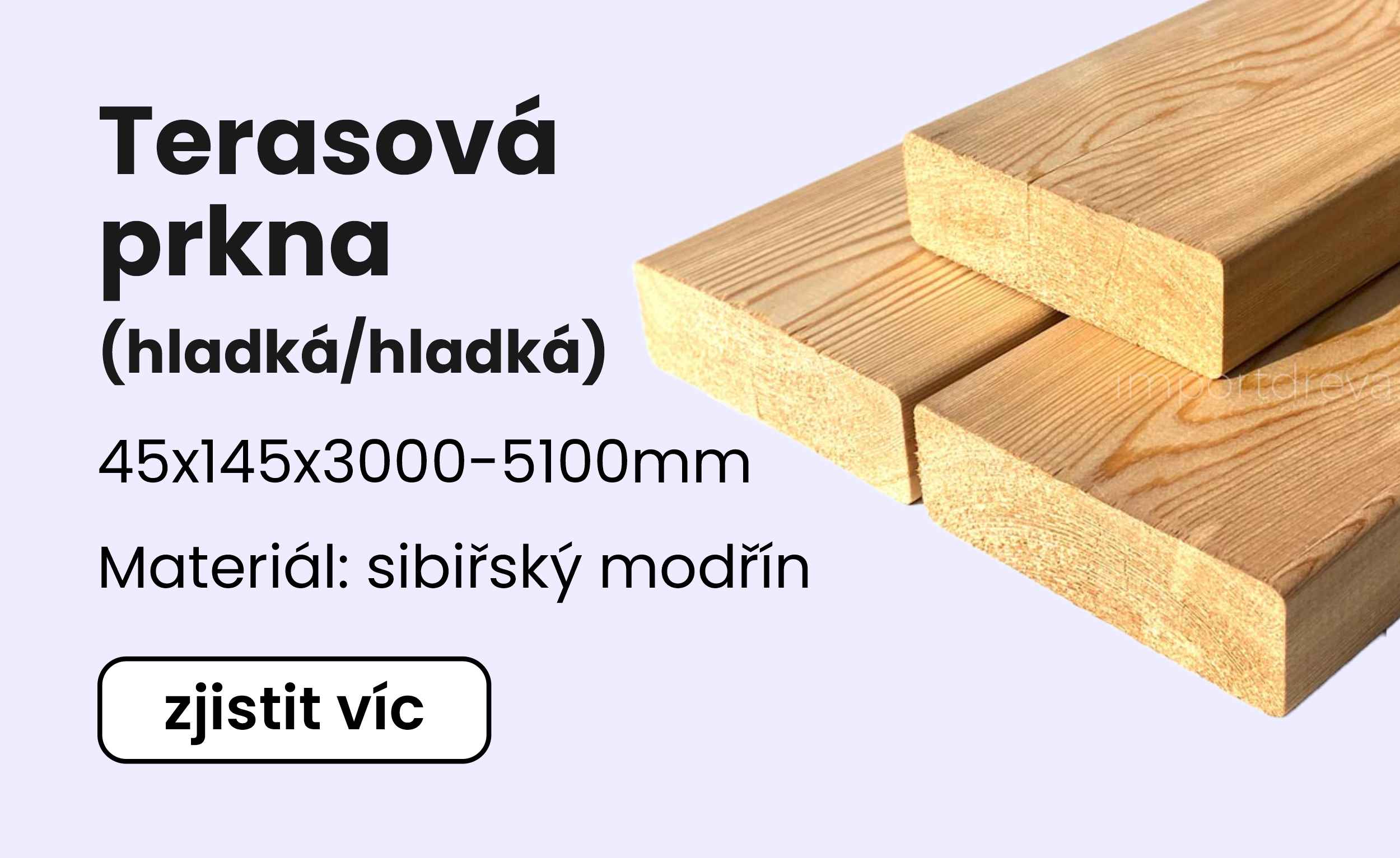 Terasová prkna hladká/hladká