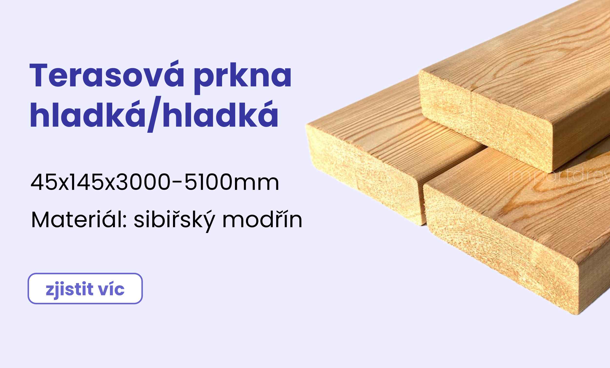 Terasová prkna hladká/hladká