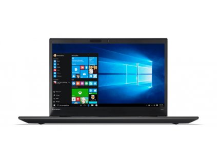Repasovaný Lenovo ThinkPad T570 Touch – otevřený notebook s matným displejem, numerickou klávesnicí a trackpointem, focený čelně na bílém pozadí