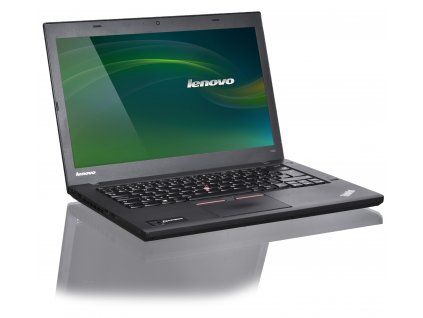 Repasovaný Lenovo ThinkPad T450 – otevřený notebook s matným displejem a klasickou klávesnicí ThinkPad 
