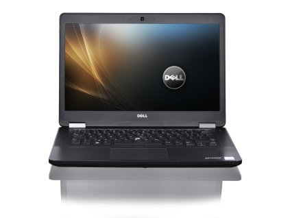 Repasovaný Dell Latitude E5480 – otevřený notebook s matným 14″ displejem, firemní klávesnicí a touchpadem, focený z čelního pohledu na bílém pozadí