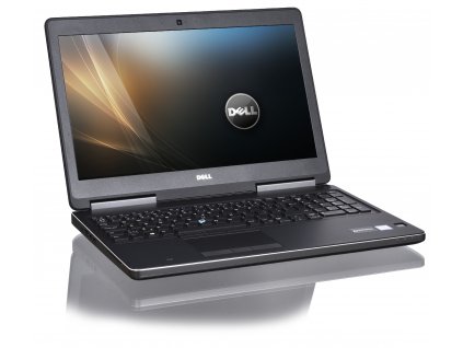 Repasovaná mobilní pracovní stanice Dell Precision 7520 – otevřený notebook s matným displejem, numerickou klávesnicí a robustním profesionálním designem
