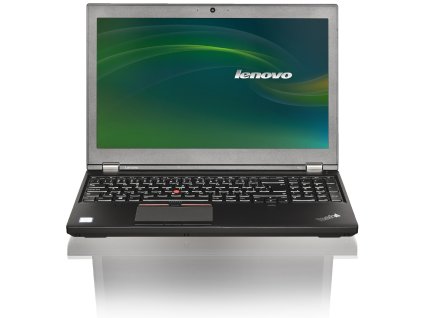 Repasovaný Lenovo ThinkPad P50 – otevřená pracovní stanice s matným displejem, numerickou klávesnicí a trackpointem, focená čelně na bílém pozadí