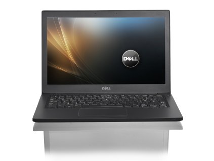 Repasovaný Dell Latitude 7280 – otevřený notebook s matným displejem, kompaktní firemní klávesnicí a touchpadem, focený z čelního pohledu