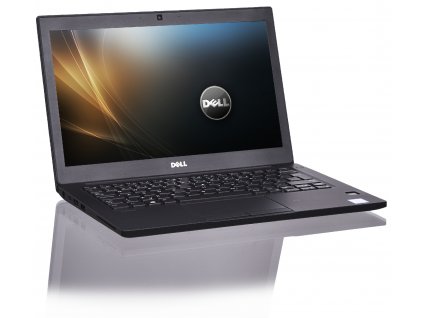 Repasovaný Dell Latitude 7280 – otevřený 12,5″ firemní notebook s matným displejem, kompaktní klávesnicí a tenkým pracovním designem na bílém pozadí