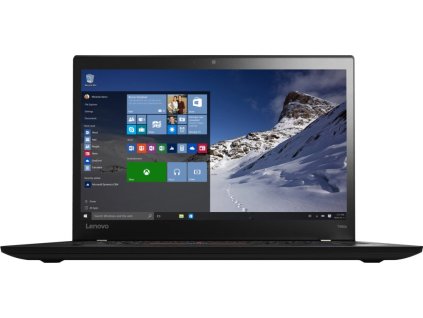 Lenovo ThinkPad T460s – 14'' tenký repasovaný notebook s Full HD displejem, černým firemním designem a systémem Windows 10 zobrazeným na obrazovce.