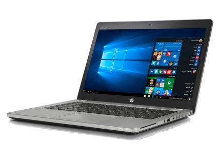 Repasovaný HP EliteBook Folio 9480m – otevřený tenký firemní Ultrabook s matným 14″ displejem, chiclet klávesnicí a lehkým kovovým tělem