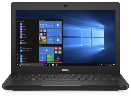 Dell Latitude 5280 – 12,5'' repasovaný notebook ve stavu A-, s HD displejem, kompaktním černým tělem a operačním systémem Windows 10 na obrazovce.