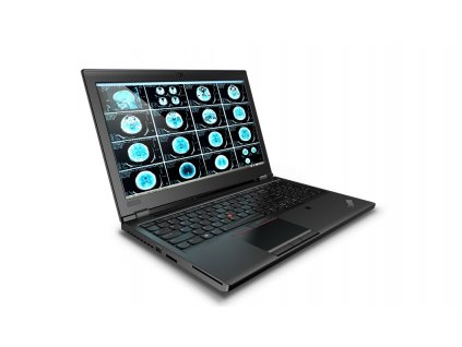 Repasovaný Lenovo ThinkPad P52 – otevřená pracovní stanice s matným displejem, numerickou klávesnicí a firemním designem