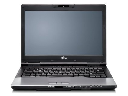 Fujitsu LifeBook S752 – 14'' repasovaný notebook ve stavu B, se stříbrno-černým provedením, klasickou klávesnicí a matným HD displejem. 