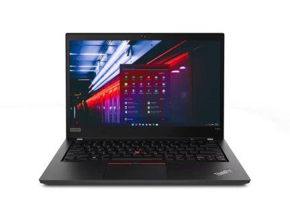 Pohled z přední strany notebooku Lenovo ThinkPad T490