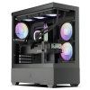 Počítač se skříní SPIRE U30 RGB zachycen z předního pohledu