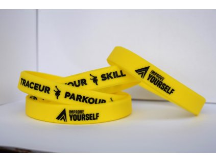 Náramek TRACEUR PARKOUR SKILL žlutý