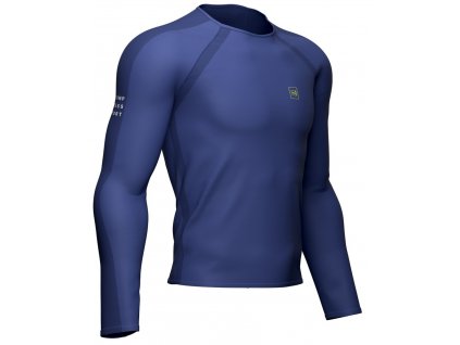 Training Tshirt LS Sodalite/Primrose L