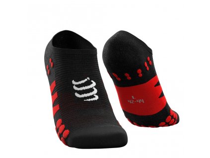 No Show Socks Black/Red T1