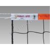 Volejbalová síť Ekonom - oranžová/modrá páska, dopnutí pomocí záseku, šňůrka 5mm