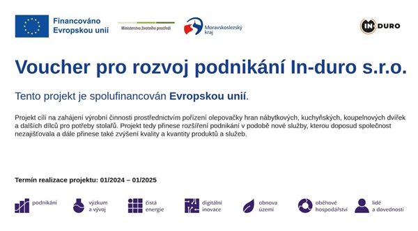 Rozvoj podnikání In-duro s.r.o.