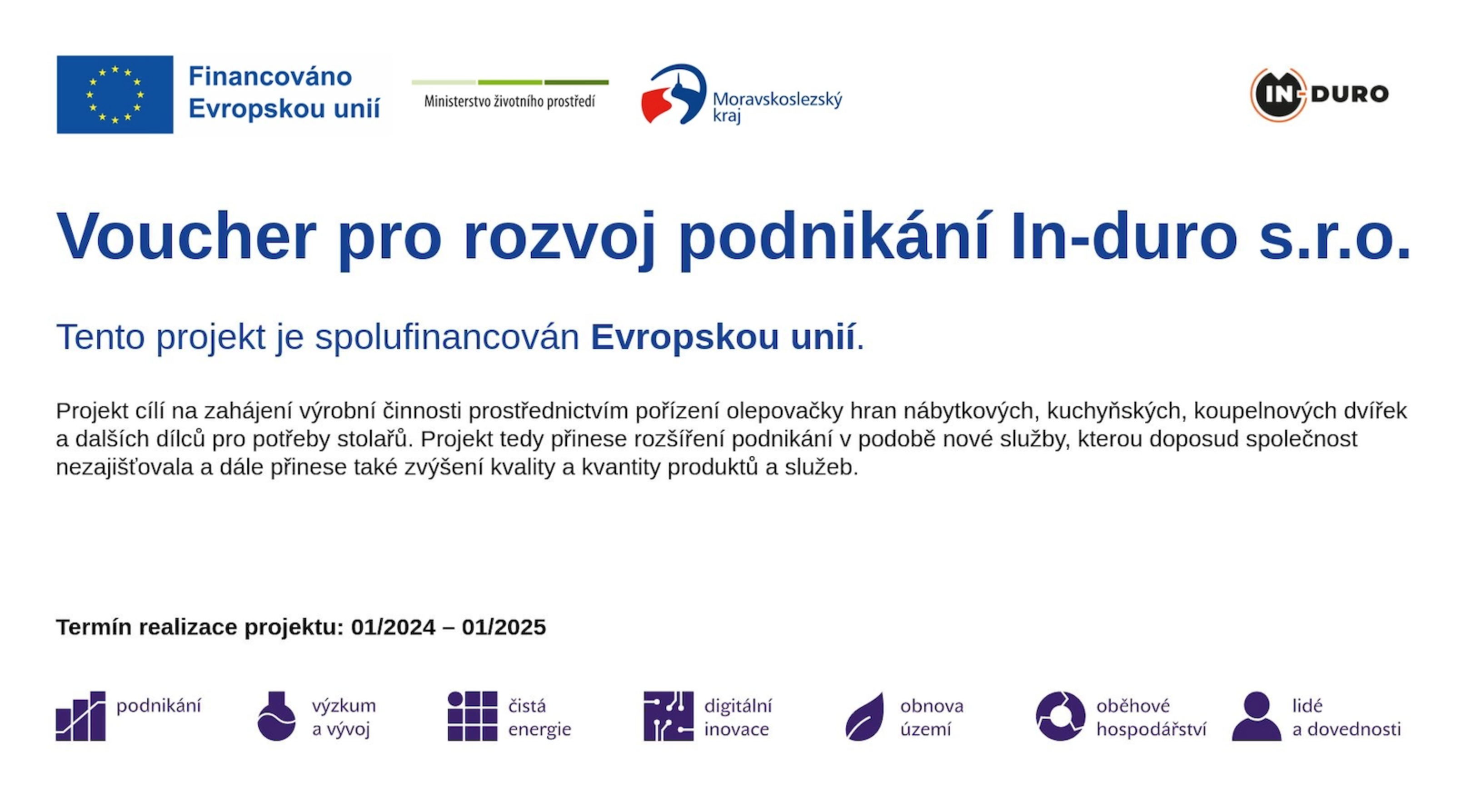 Rozvoj podnikání In-duro s.r.o.