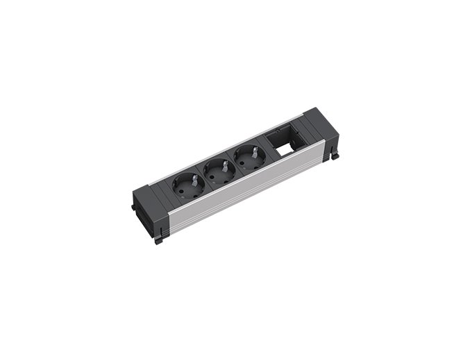 210 1 zasuvkova jednotka kratka 1x uziv modul 3x 230v 909 011