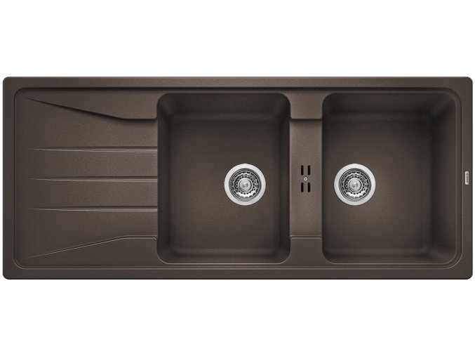 Granitový dřez Blanco SONA 8 S kávová 519706  + Sanitární silikon + Designové masivní dřevěné krájecí prkénko z akácie