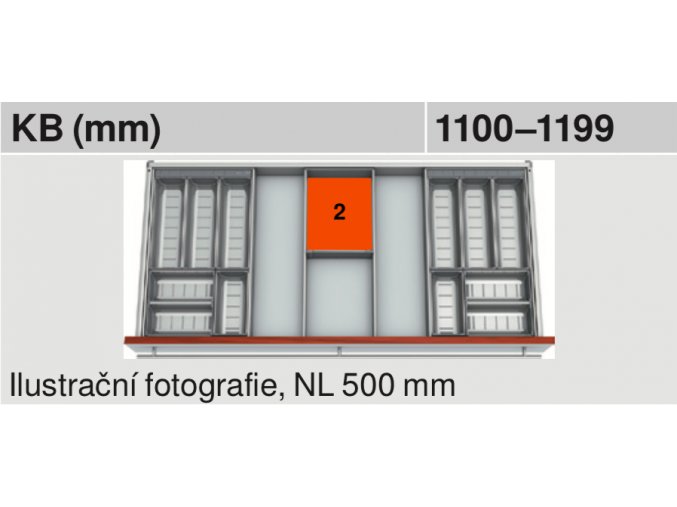 Sada misek BLUM sirka korpusu 1100 1199 mm 1