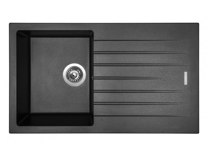 Granitový dřez Sinks PERFECTO 860 Metalblack  + Čistič pro granitové dřezy SINKS