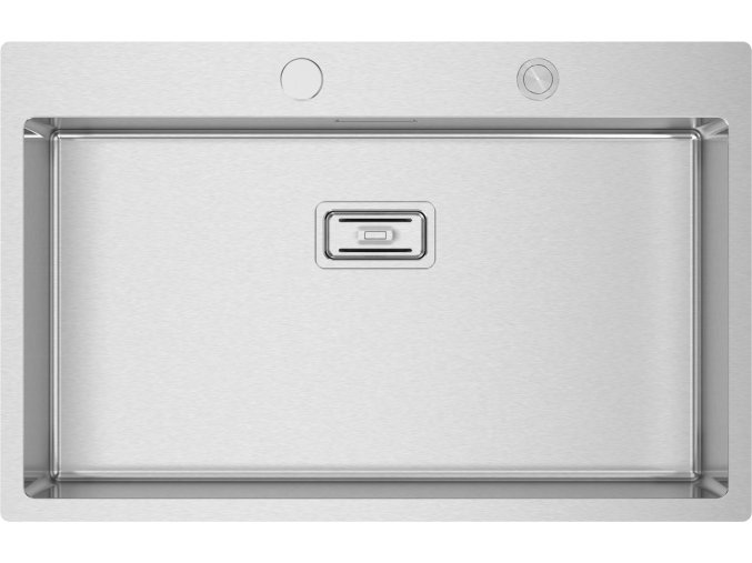 Nerezový dřez Sinks BOXER 790 FI 1,2mm  + Čistící pasta pro nerezové dřezy SINKS + Designové masivní dřevěné krájecí prkénko z akácie