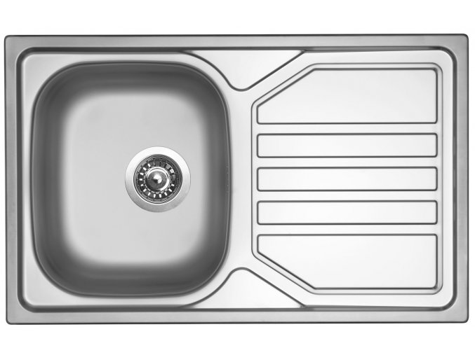 Nerezový dřez Sinks OKIO 800 V 0,7mm matný  + Čistící pasta pro nerezové dřezy SINKS
