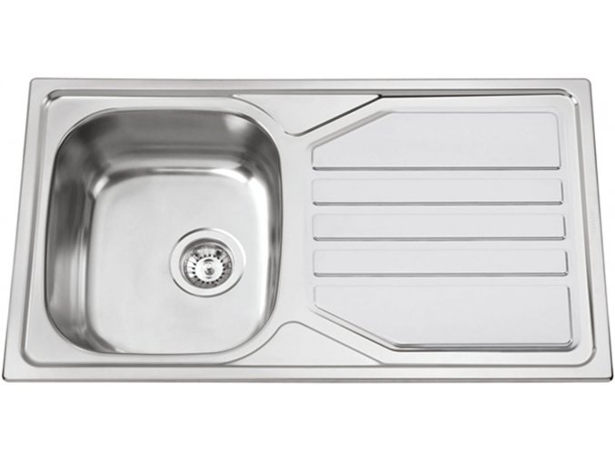 Nerezový dřez Sinks OKIO 860 XL V 0,6mm matný  + Čistící pasta pro nerezové dřezy SINKS